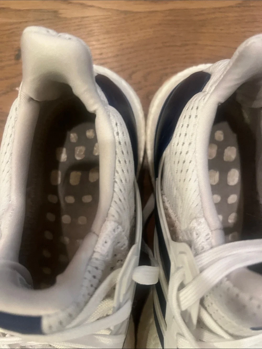 adidas Men’s White & Navy Athletic Sneakers